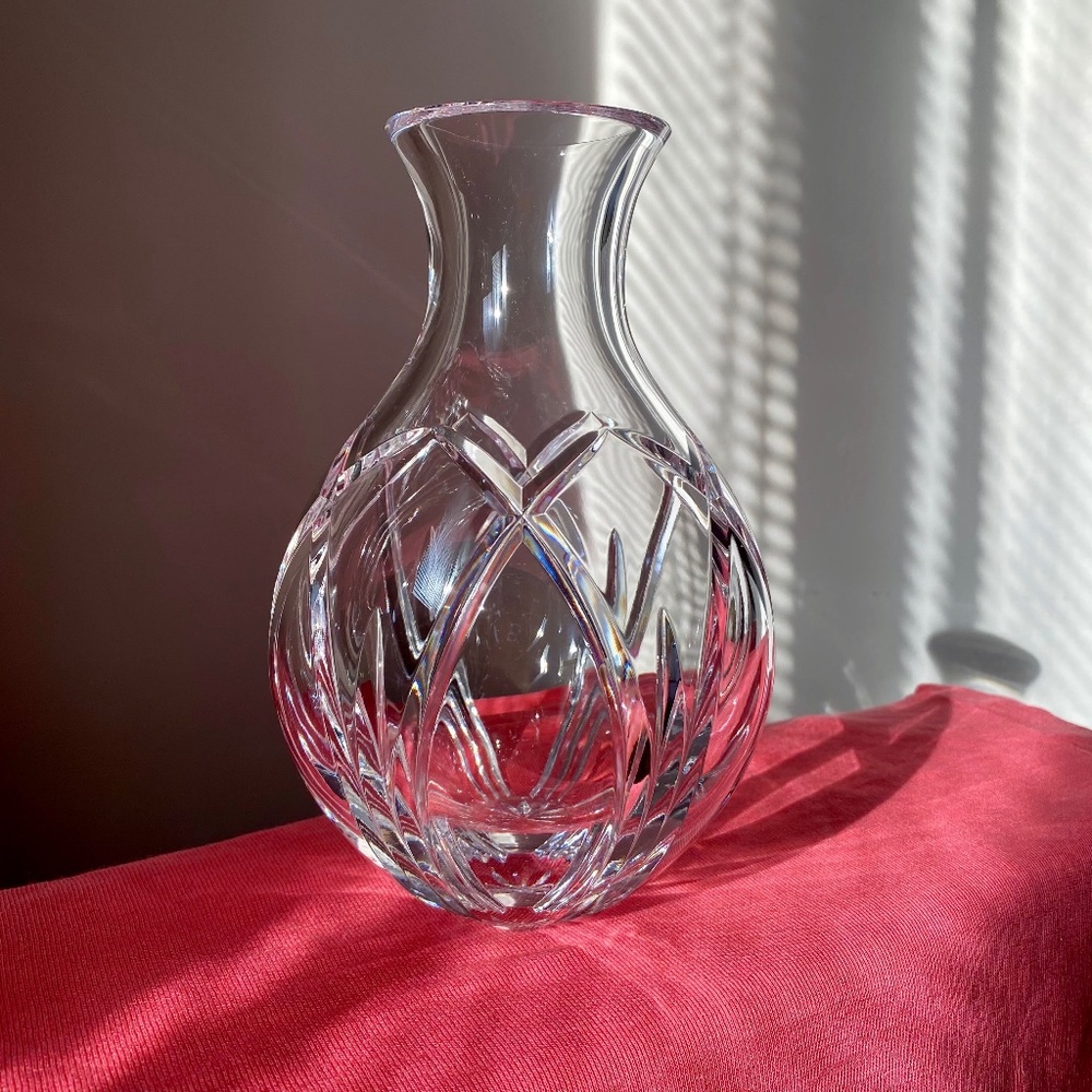 Atlantis Crystal Northport Pattern Flower Vase